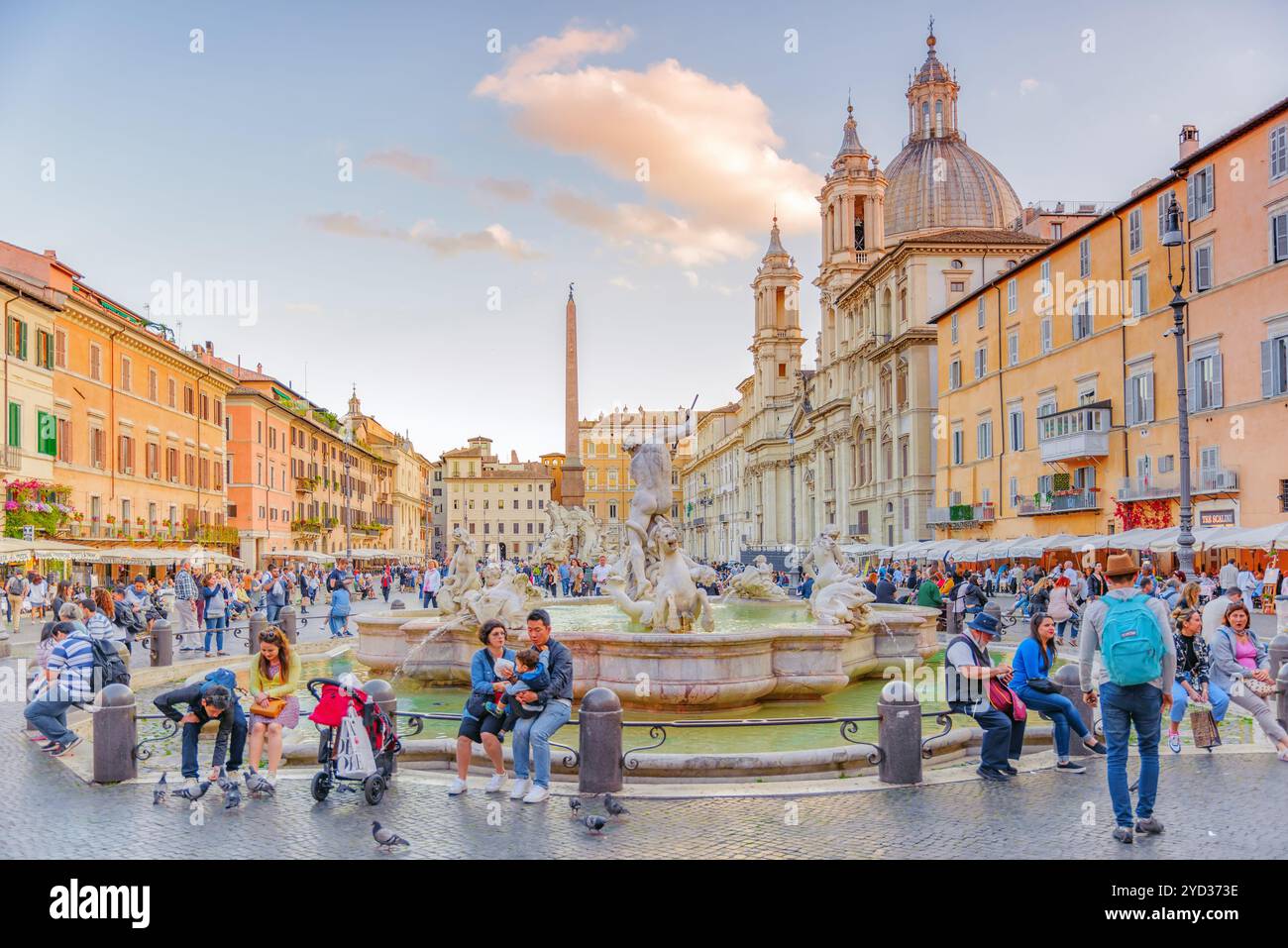 Rom, Italien, 09. MAI 2017: Piazza Navona ist ein Quadrat in Rom, Italien. Es ist erbaut auf dem Gelände des Stadion des Domitian, im 1. Jahrhundert AD, a Stockfoto
