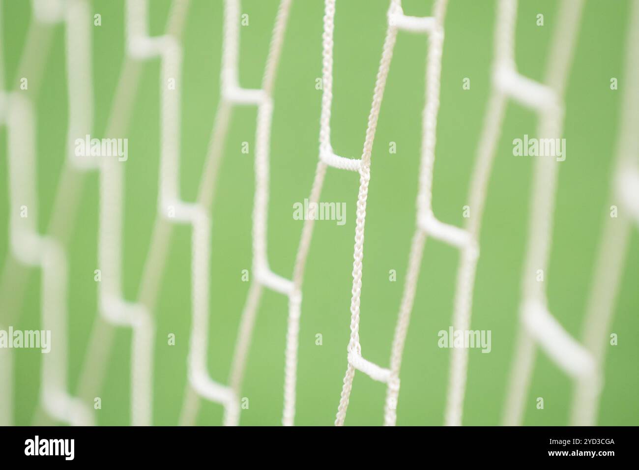 Nahaufnahme des Fußballtor-Netzes Stockfoto