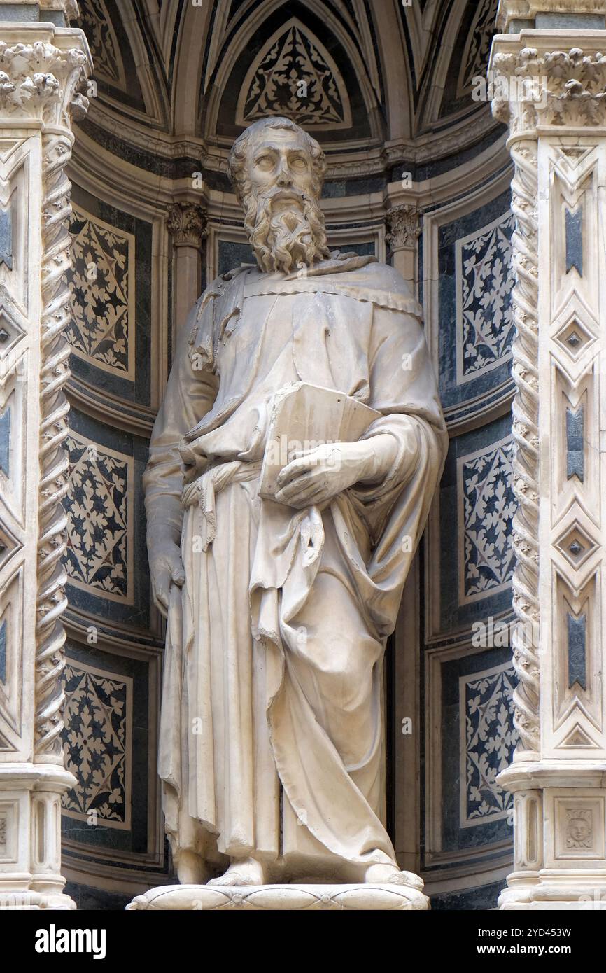 Saint Mark von Donatello, Orsanmichele Kirche in Florenz, Toskana, Italien Stockfoto