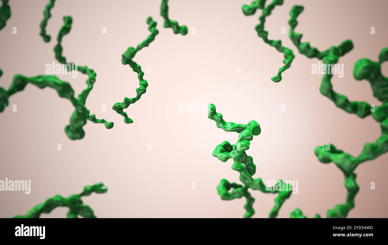 Lyme-Borreliose-Viruszellen Animation Stockfoto