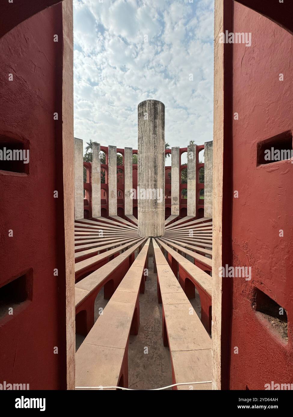 Rama Yantra am Jantar Mantar Observatory in Delhi, Indien Stockfoto