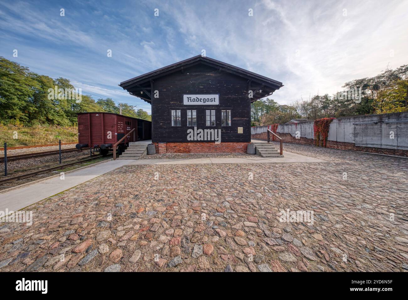 Bahnhof Radegast - Ghetto Lodz Stockfoto