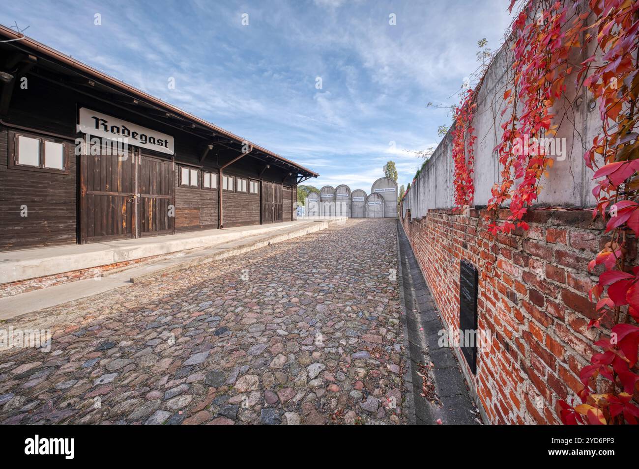 Bahnhof Radegast - Ghetto Lodz Stockfoto