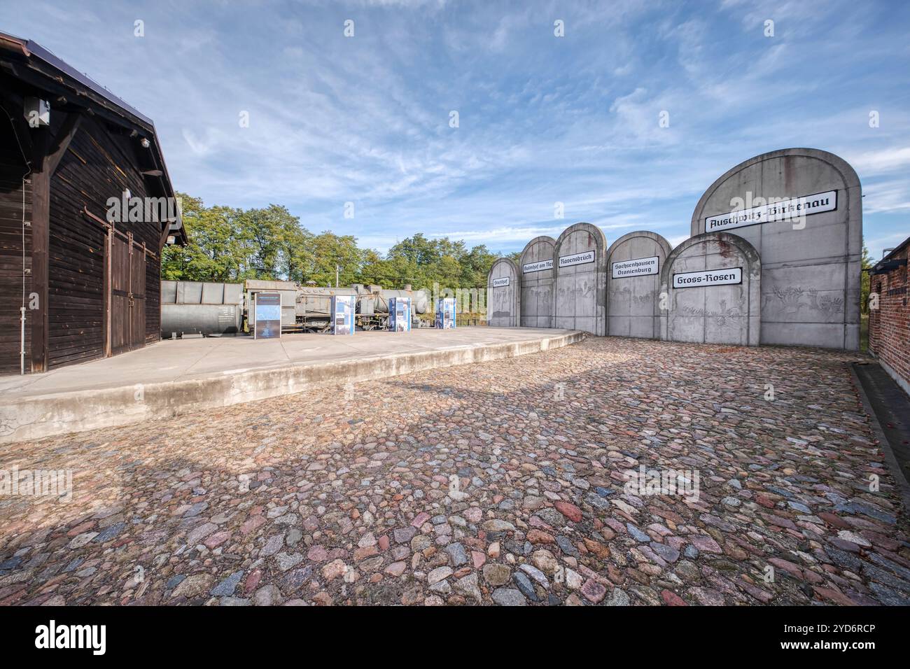 Bahnhof Radegast - Ghetto Lodz Stockfoto