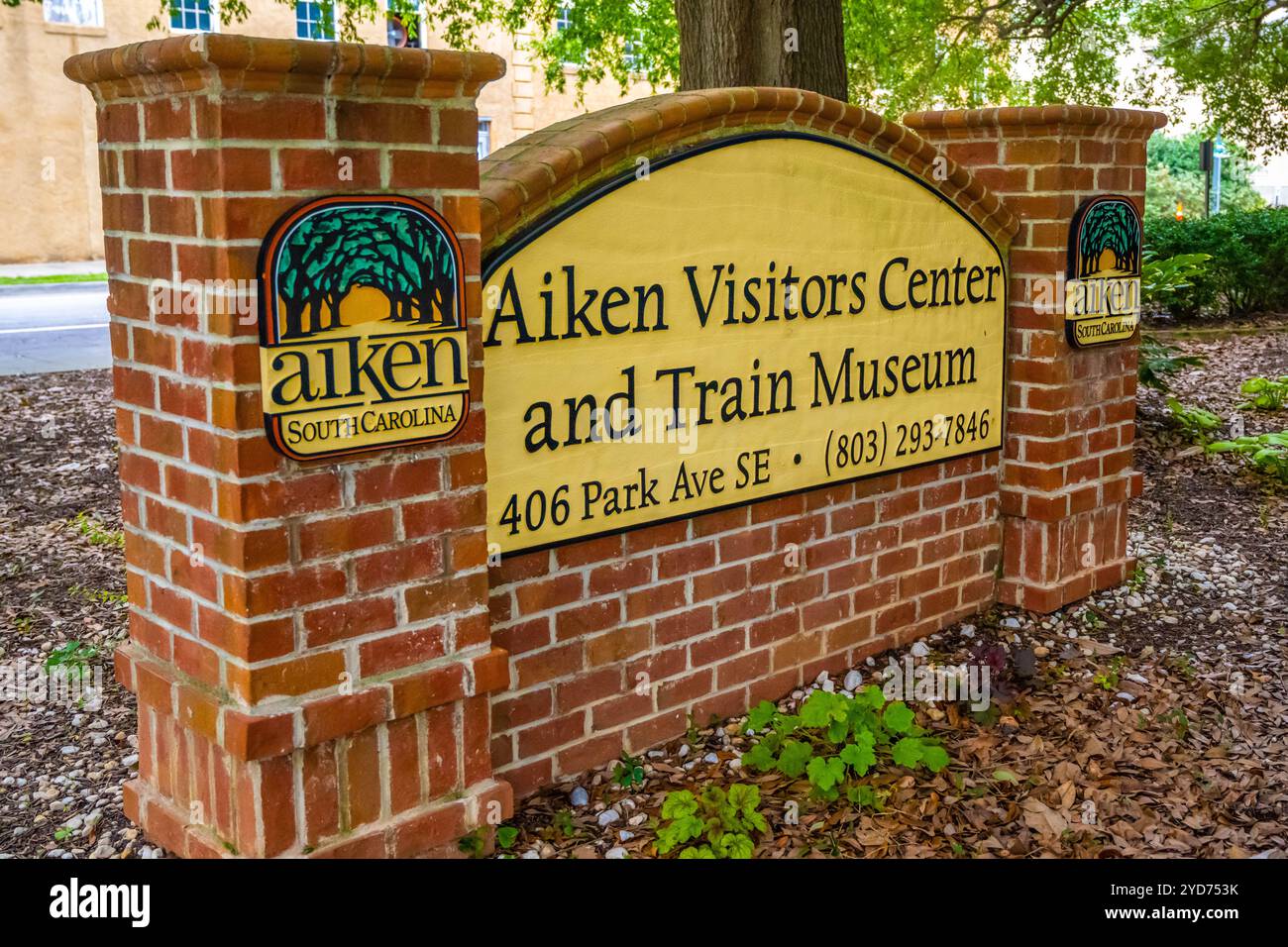 Das Preserve Museum der ersten und längsten Eisenbahnstrecke der Welt in Aiken, South Carolina Stockfoto