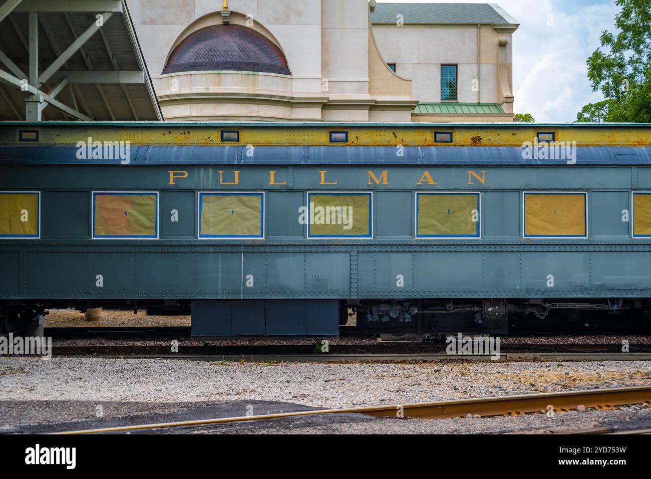 Das Preserve Museum der ersten und längsten Eisenbahnstrecke der Welt in Aiken, South Carolina Stockfoto