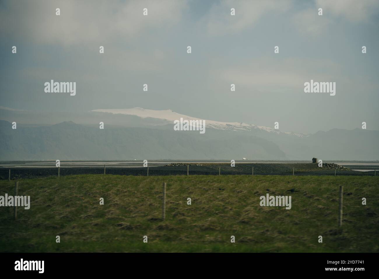 Das abgelegene Tal im isländischen Hochland. Hochwertige Fotos Stockfoto