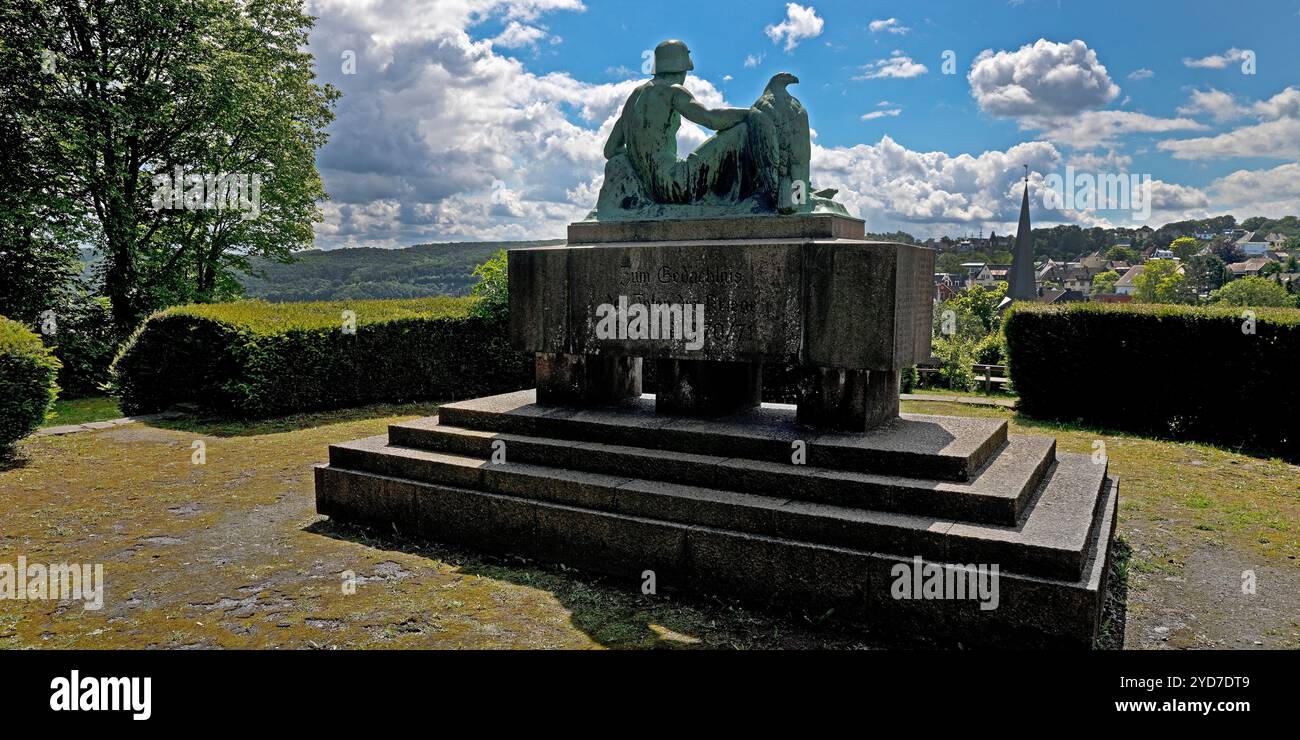 Gedenkstätte für die Toten der Kriege von 1866, 1870 und 1871, Volmarstein, Wetter (Ruhr), Deutschland Stockfoto