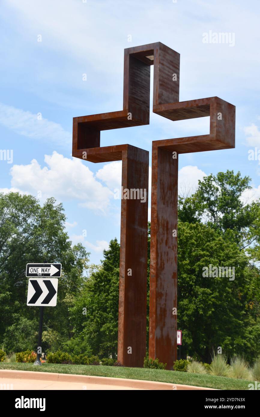 Das leere Kreuz am College of the Ozarks in Hollister, Missouri Stockfoto