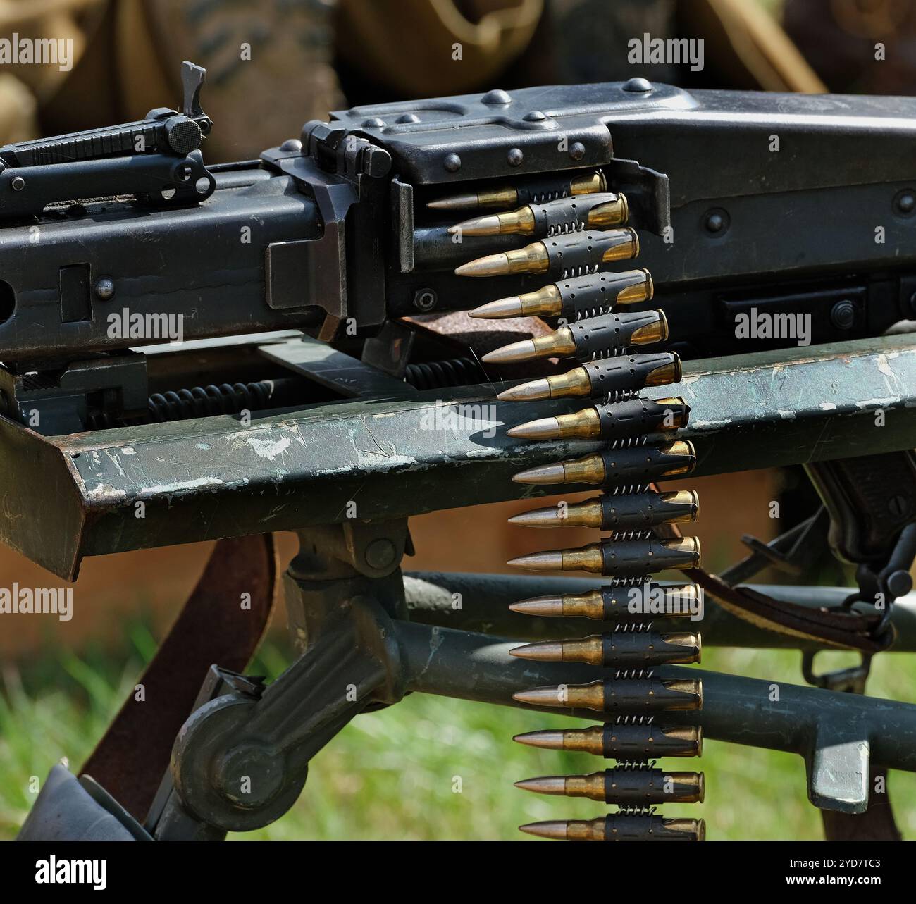 Die MG 42 ist ein luftgekühltes Mehrzweckmaschinengewehr, das von der Wehrmacht und der Waffen-SS während der Zweiten hal in großem Umfang eingesetzt wurde Stockfoto