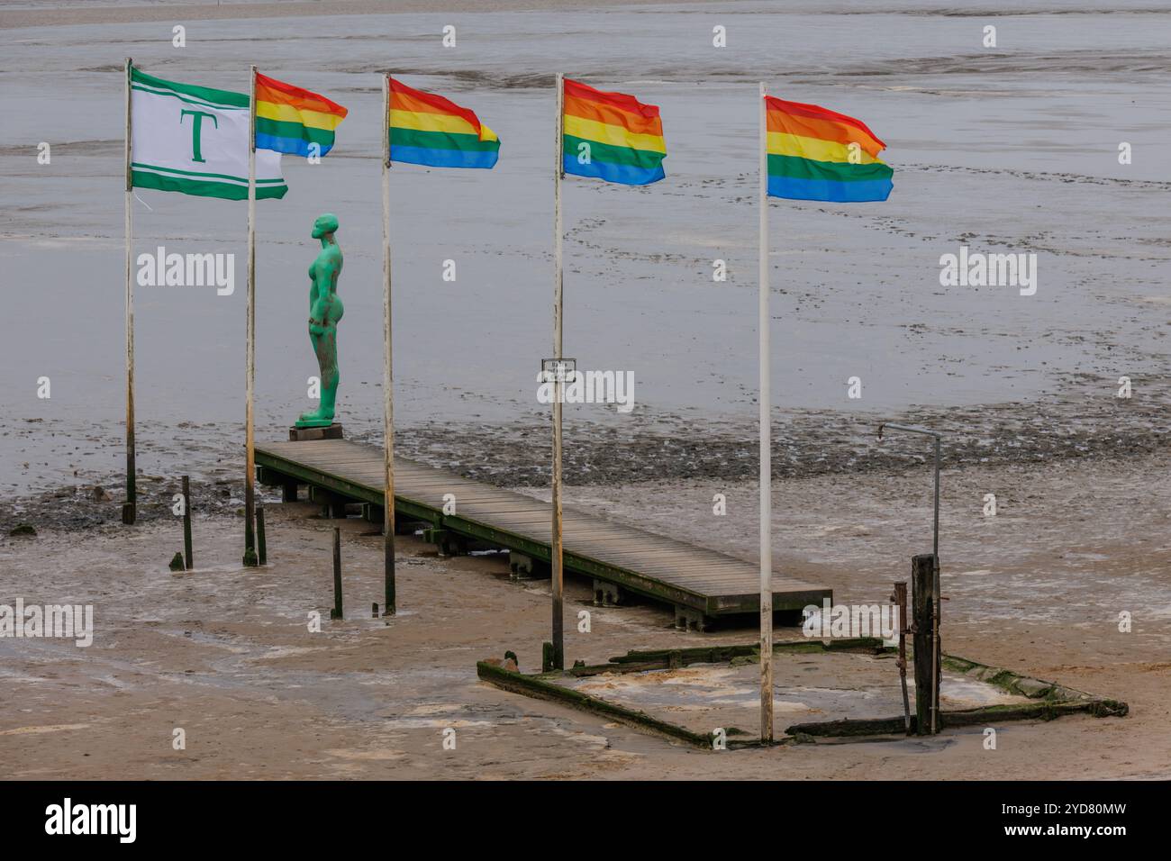 Dangast an der Nordseeküste in deutschland Stockfoto