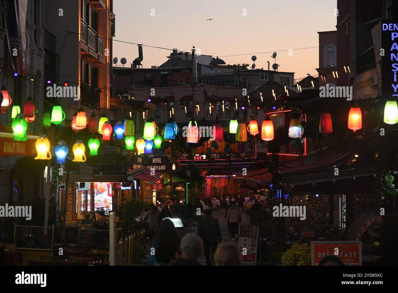 Istanbul, Türkei. Oktober 2024. Illustrationen der Stadt Istanbul