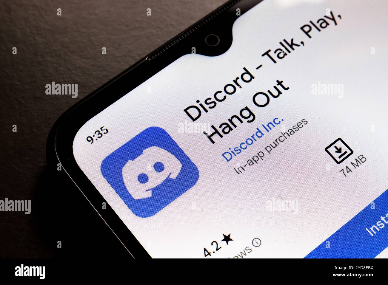 25. Oktober 2024, Brasilien. In dieser Abbildung wird das Discord App-Logo auf einem Smartphone-Bildschirm angezeigt Stockfoto