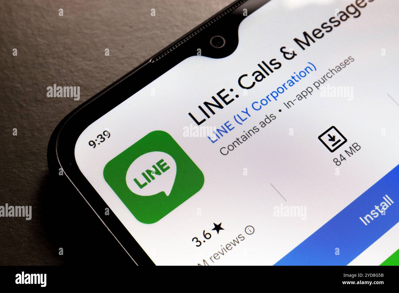 25. Oktober 2024, Brasilien. In dieser Abbildung wird das Logo der Line Messenger App auf einem Smartphone-Bildschirm angezeigt Stockfoto