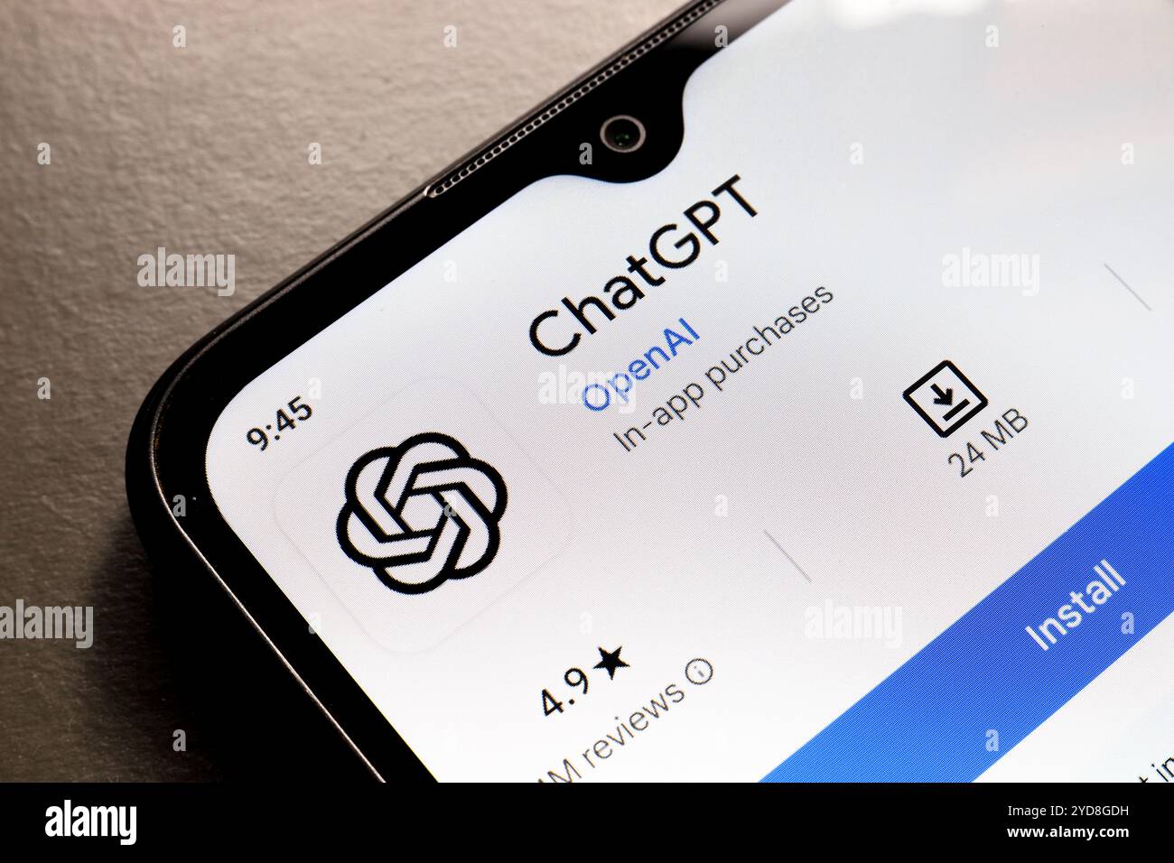 25. Oktober 2024, Brasilien. In dieser Abbildung wird das Logo der ChatGPT-App auf einem Smartphone-Bildschirm angezeigt Stockfoto