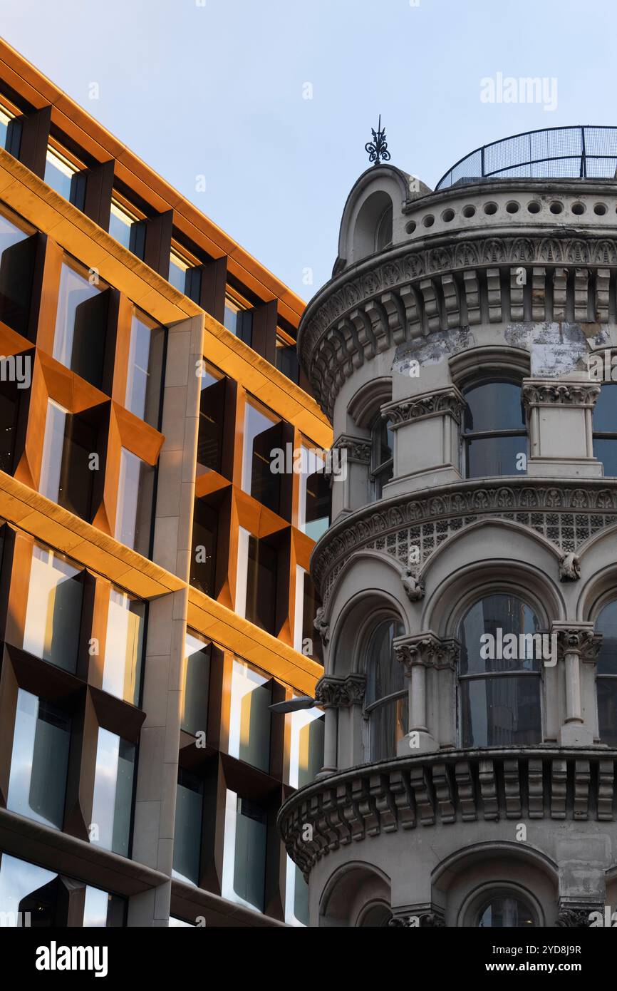 Bloombergs europäischer Hauptsitz in London, entworfen von Foster + Partners, City of london Stockfoto