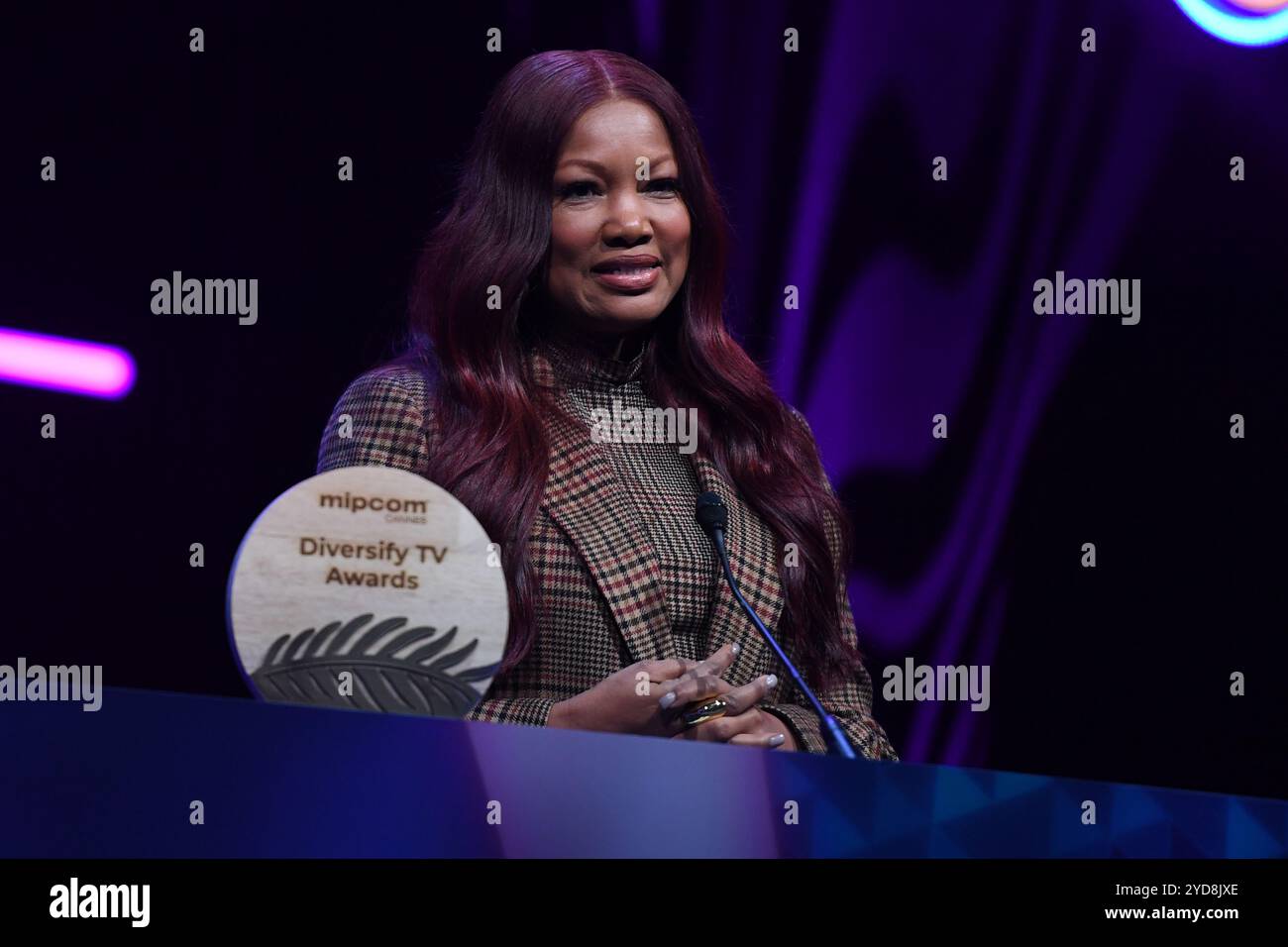 Garcelle Beauvais nimmt an den Diversify TV Awards während des MIPCOM Cannes 2024 Teil. Stockfoto
