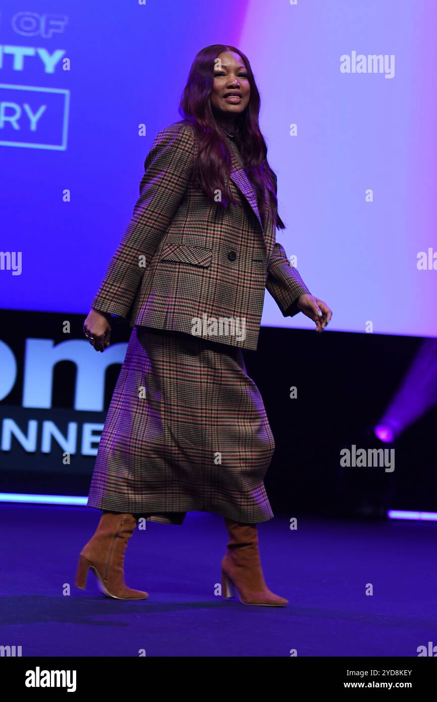 Cannes, Frankreich. Oktober 2024. Garcelle Beauvais nimmt an den Diversify TV Awards während des MIPCOM Cannes 2024 Teil. (Foto: Luigi Lorio/SOPA Images/SIPA USA) Credit: SIPA USA/Alamy Live News Stockfoto