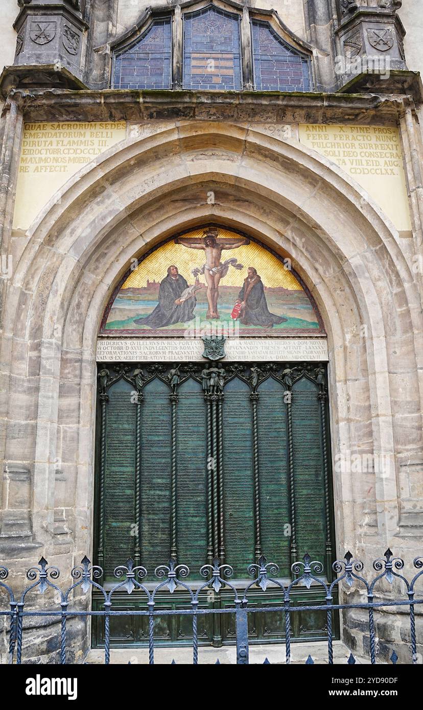 Schlosskirche Wittenberg Stockfoto