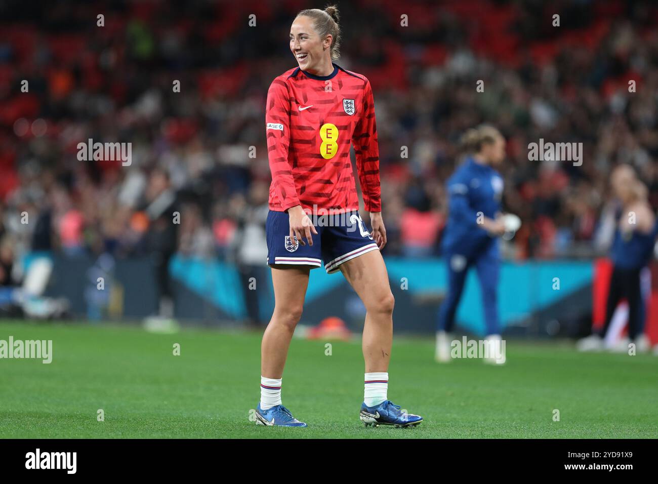 London, Großbritannien. Oktober 2024. Lucy Parker während des internationalen Freundschaftsspiels zwischen England und Deutschland im Wembley Stadium Credit: Ryan Asman/auf ihrer Seite Stockfoto