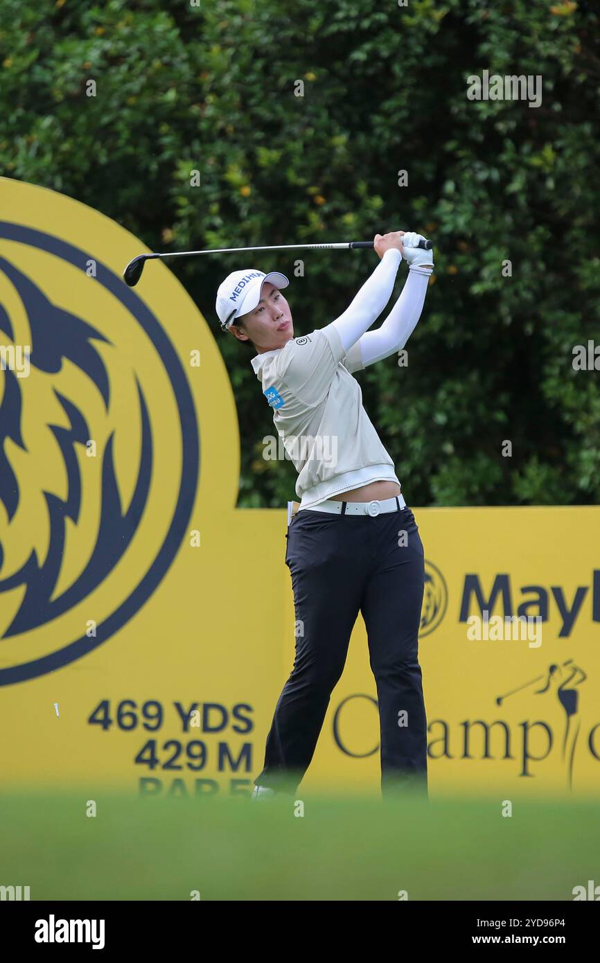 Kuala Lumpur, Malaysia. Oktober 2024. Die renommierte Maybank Championship kehrt zum zweiten Mal in Folge mit brüllendem Geist zurück. 78 Spieler kämpfen vom 24. Bis 27. Oktober 2024 im Kuala Lumpur Golf & Country Club um die Tiger Trophy. Quelle: SOPA Images Limited/Alamy Live News Stockfoto