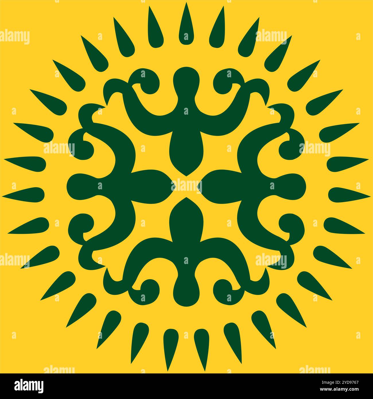 Ethnischen Mustern. Traditionen der Nomaden, kasachischen Steppen, Asiatische mongolische Kaukasus Stock Vektor