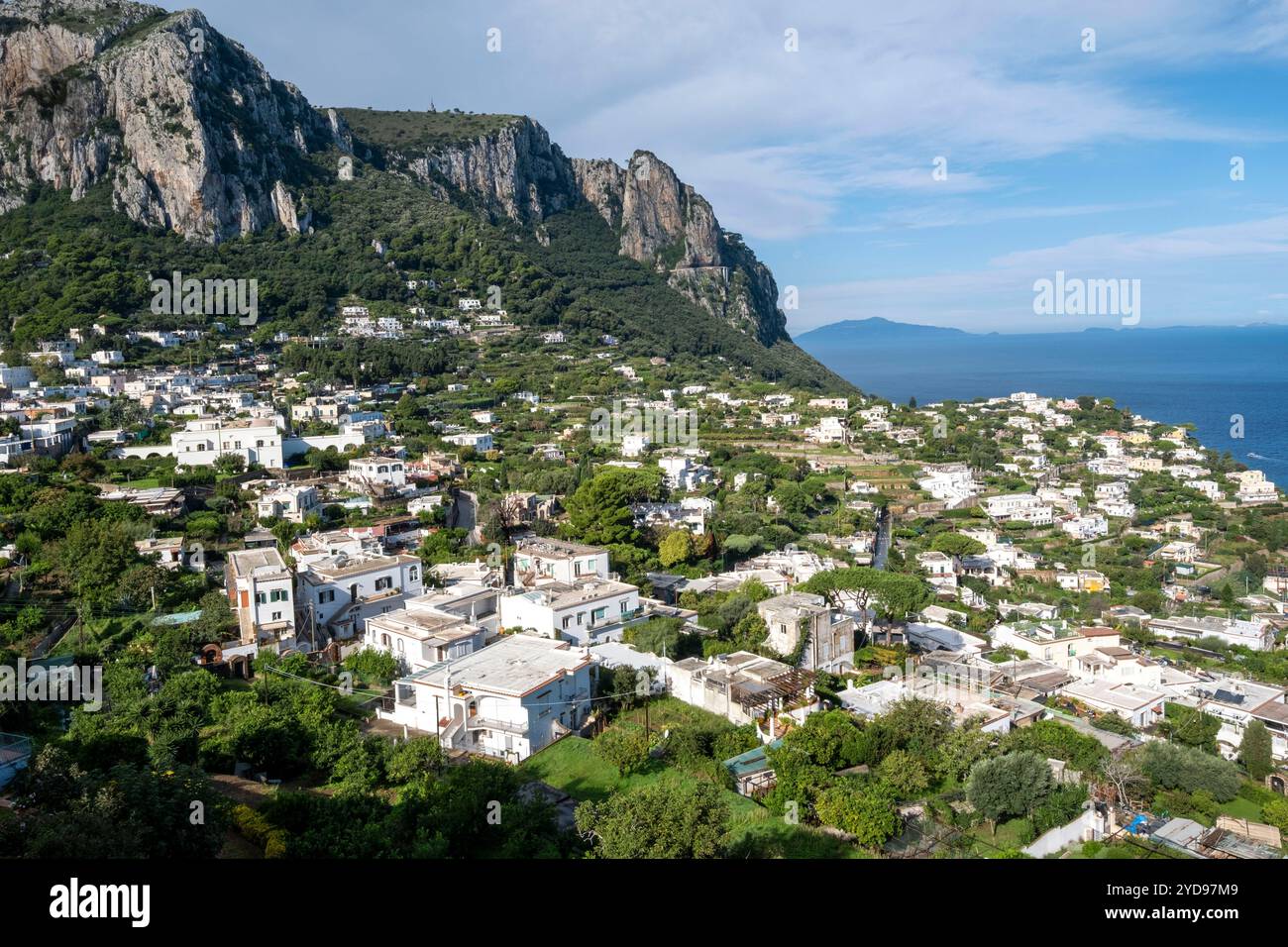 Blick von Capri Stadt, Insel Capri, Kampanien, Italien Stockfoto