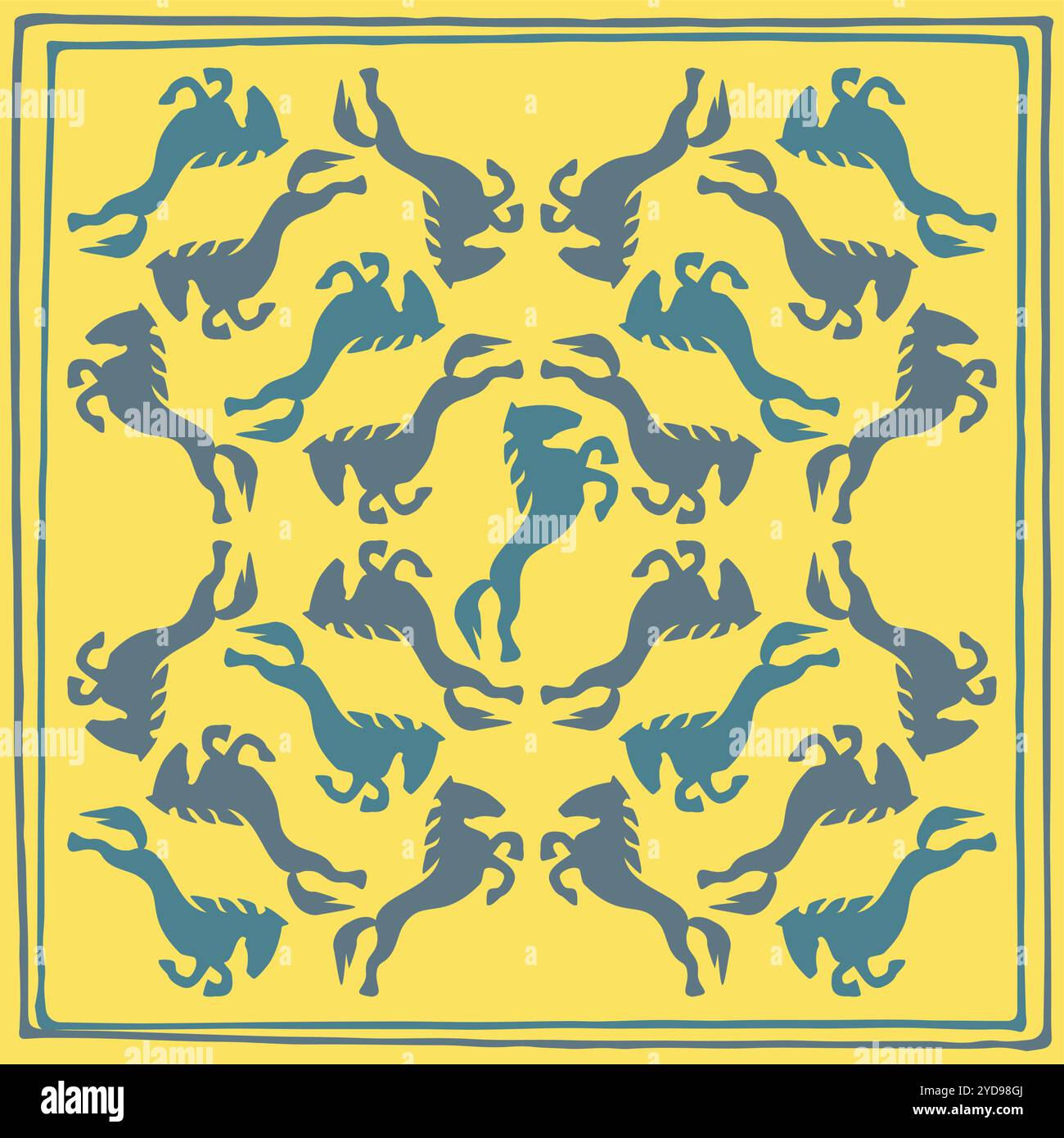 Ethnischen Mustern. Traditionen der Nomaden, kasachischen Steppen, Asiatische mongolische Kaukasus Stock Vektor