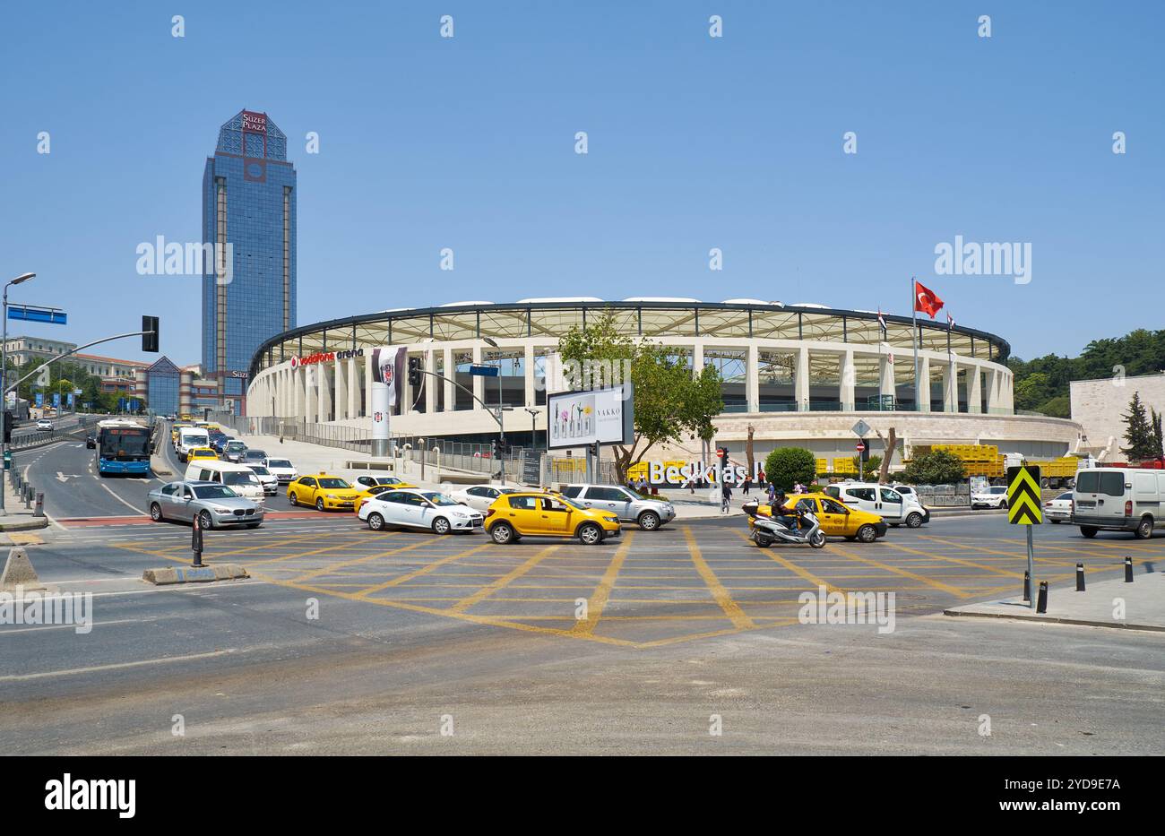 Der Vodafone Park ist ein Stadion in Besiktas, dem Heimstadion des Sportvereins Besiktas. Istanbul. Türkei Stockfoto