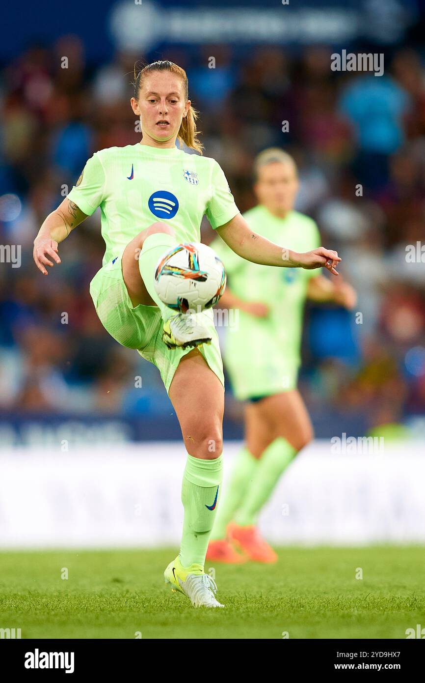 Keira Walsh vom FC Barcelona im Spiel zwischen Levante UD Women und FC Barcelona Women in der 7. Woche der Liga F im Ciutat de Valencia Stadium. Endresultate; Levante UD 1:4 FC Barcelona. Stockfoto