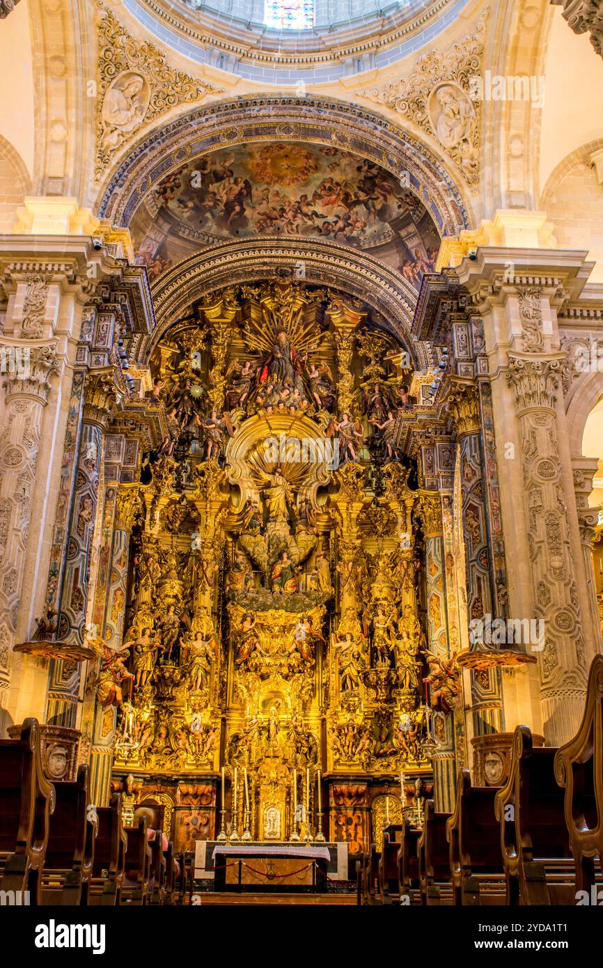 Iglesia del Salvador (Kirche San Salvador), Iglesia Colegial del Divino Salvador (Kirche des Göttlichen Erlösers, Plaza del Salvador, Sevilla, spanien. Stockfoto