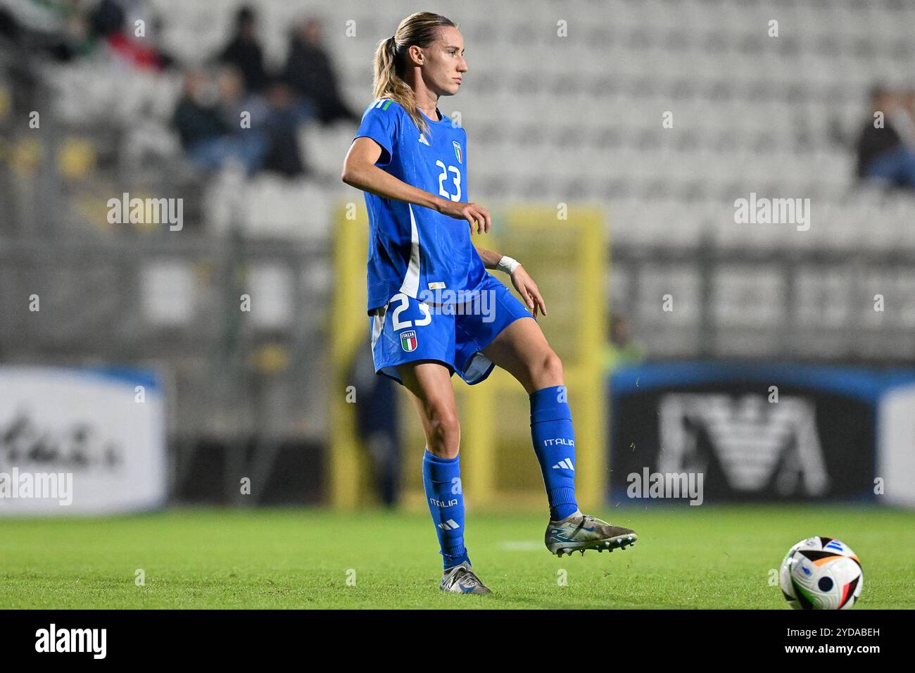 Oktober 2024, Stadio Tre Fontane, Roma, Italien; internationales Freundschaftsfußballspiel für Frauen; Italien gegen Malta; Julie Piga von Italien Stockfoto