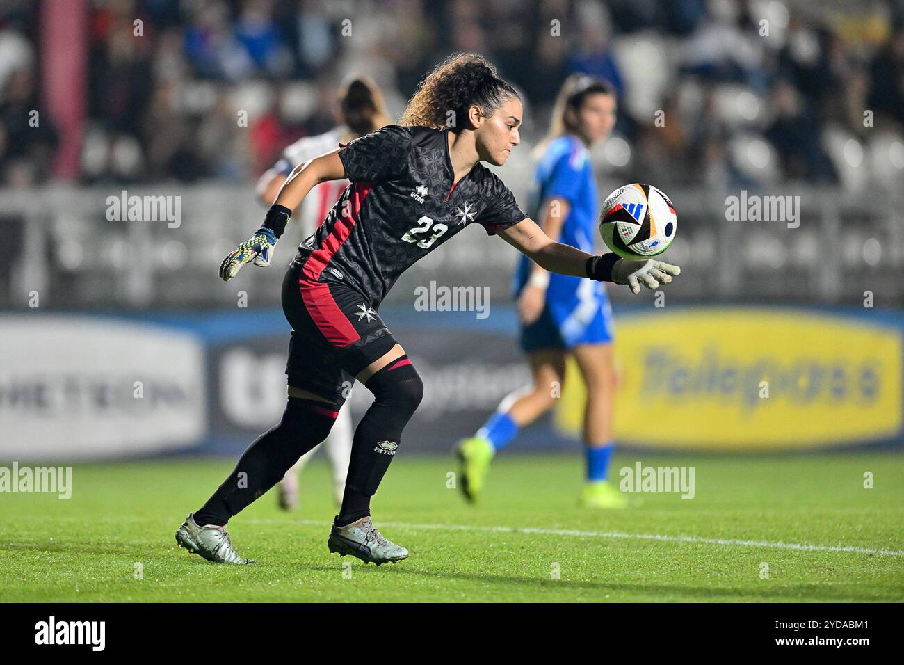 Oktober 2024, Stadio Tre Fontane, Roma, Italien; internationales Freundschaftsfußballspiel für Frauen; Italien gegen Malta; Patricia Ebejer von Malta Stockfoto