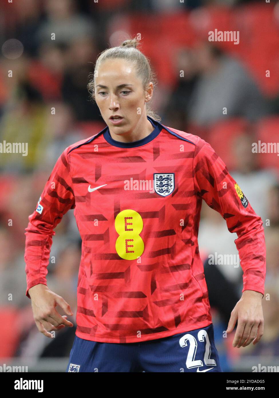 North London, Großbritannien. 25. Oktober 2024. Lucy Parker aus England ist im Wembley Stadium vor dem internationalen Freundschaftsspiel zwischen England und Deutschland gewarnt. Quelle: Jay Patel/Alamy Live News Stockfoto