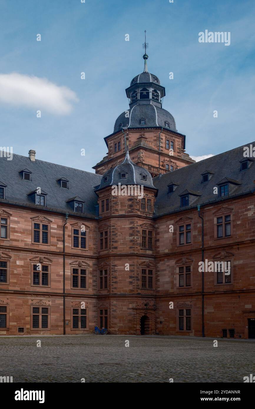 Blick auf das Schloss Johannisburg in Aschaffenburg, Deutschland. Stockfoto Blick auf das Schloss Johannisburg in Aschaffenburg, Deutschland. Stockfoto