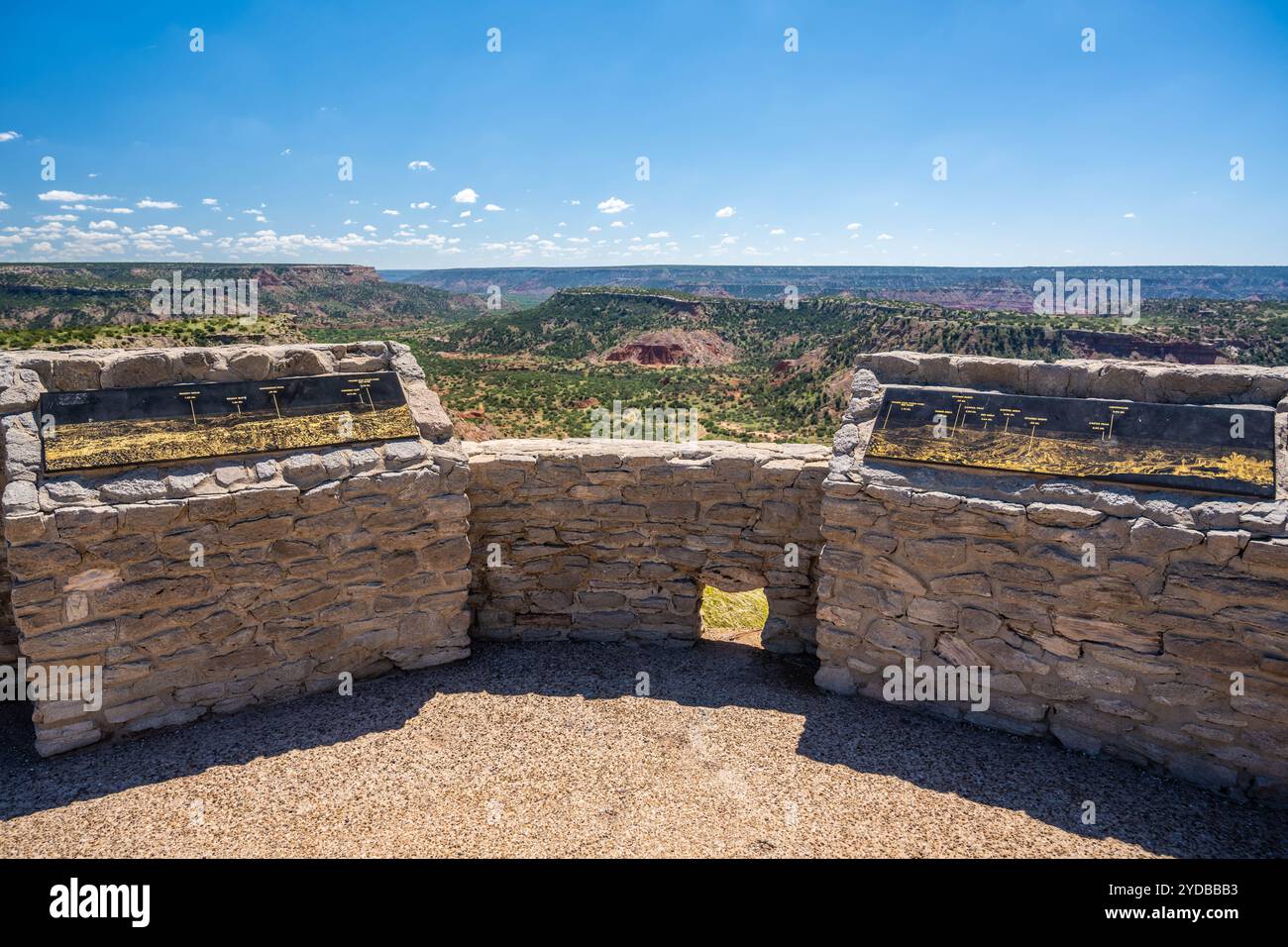 Eine Zufahrtsstraße nach Amarillo, Texas Stockfoto