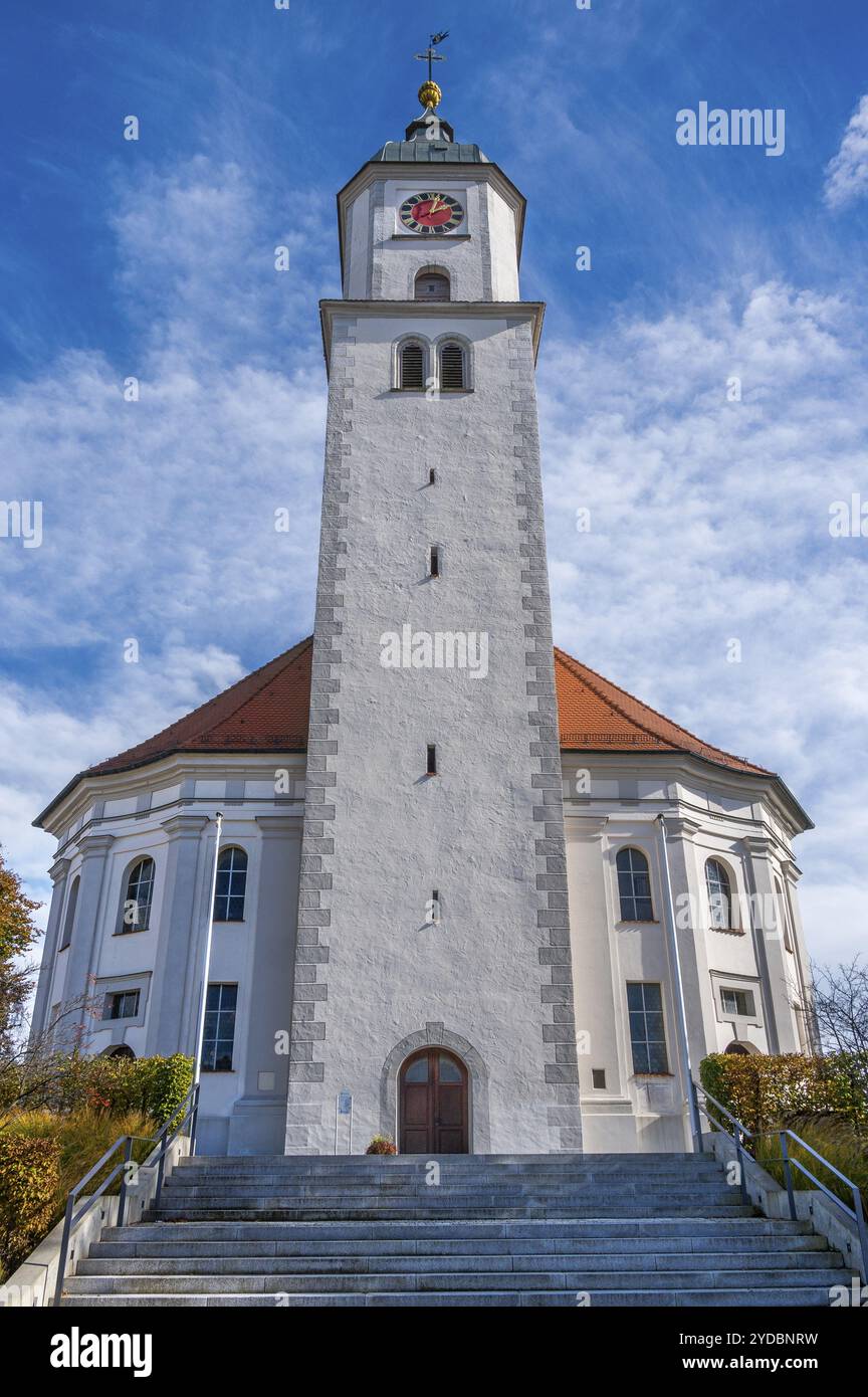 Die römisch-katholische Kirche St Verena, Bad Wurzach, Allgaeu, Baden-Württemberg, Deutschland, Europa Stockfoto
