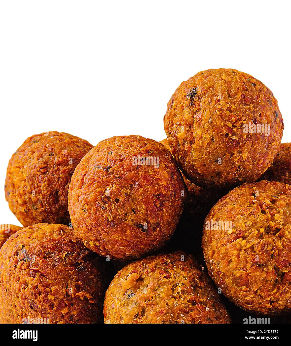 Falafel isoliert auf weißem Hintergrund Stockfoto