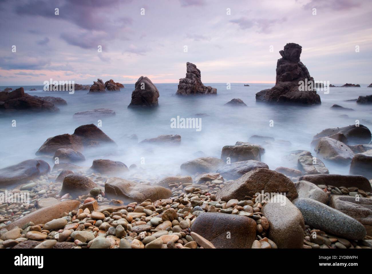 Bucht der Mönche, Lloret de Mar, Girona, Spanien Stockfoto