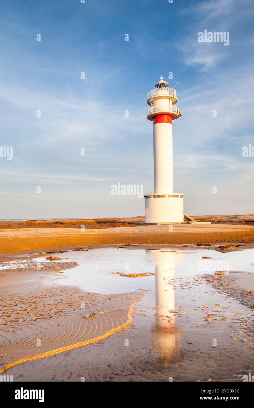 Punta del Fangar, Naturpark Delta de l'Ebre, Tarragona, Spanien Stockfoto