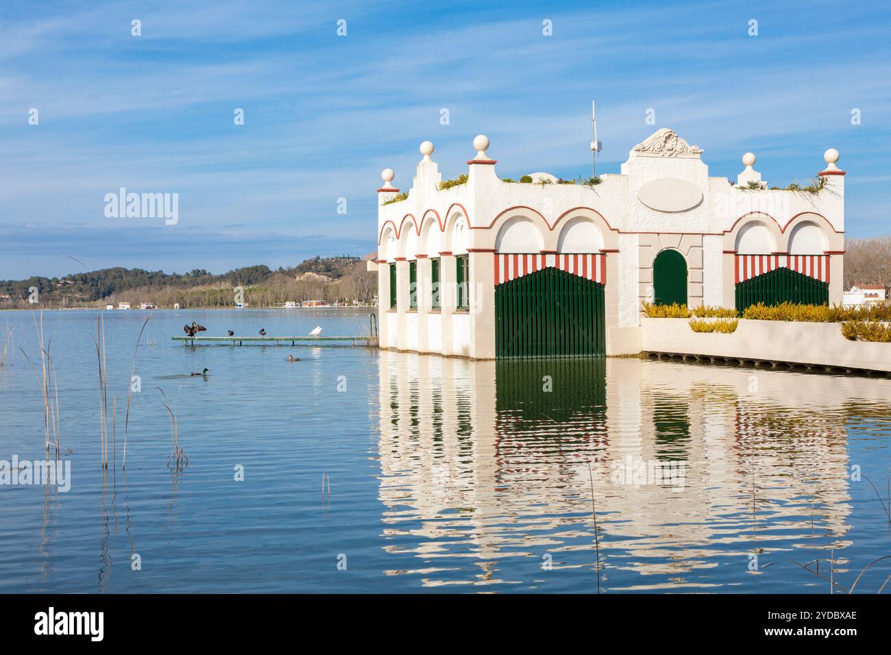 Banyoles Lake, Banyoles, Pla de l'Estany, Girona, Spanien Stockfoto