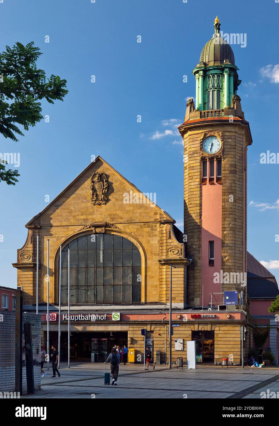 Hauptbahnhof, Hagen, Ruhrgebiet, Nordrhein-Westfalen, Deutschland, Europa Stockfoto