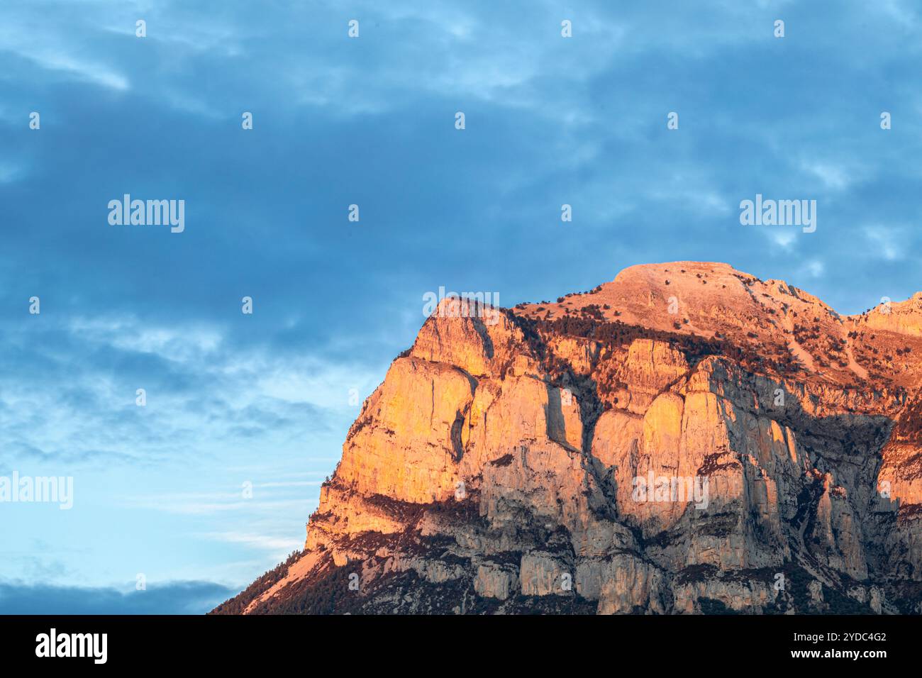 Peña Montañesa Gipfel in der Nähe von Ainsa, Huesca, Spanien Stockfoto