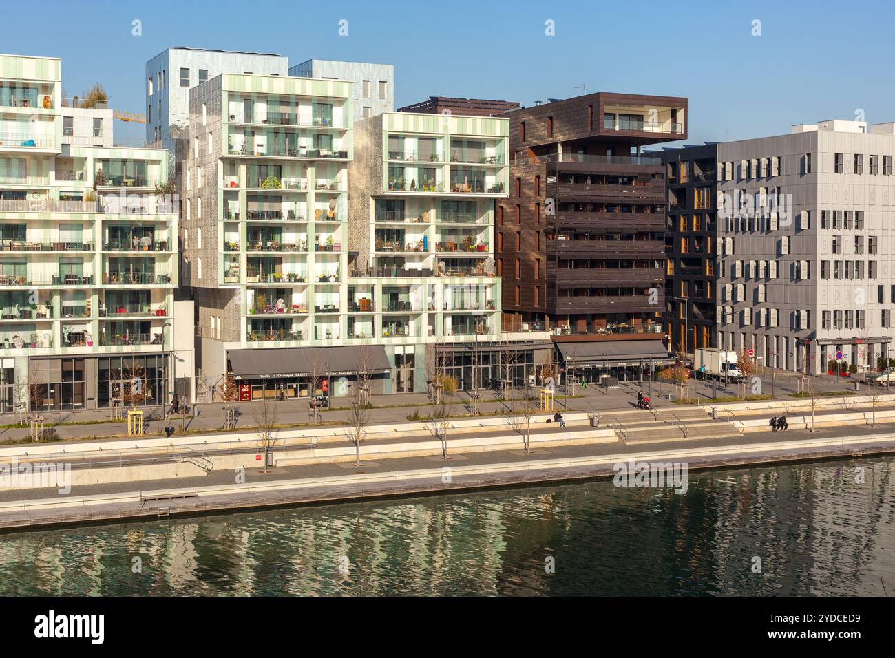 Der Zusammenfluss Bezirk in Lyon, Frankreich Stockfoto Der Zusammenfluss Bezirk in Lyon, Frankreich Stockfoto