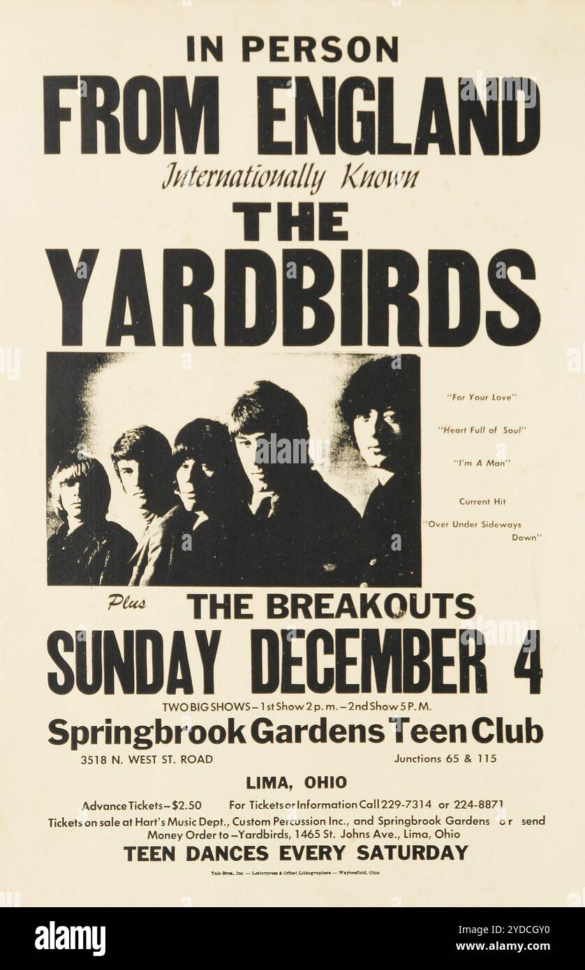 Springbrook Poster 1960s jeff beck jimmy page -Fotos und -Bildmaterial in hoher Auflösung ...