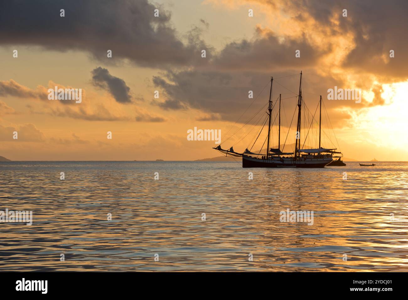 Freizeit Yacht an den Indischen Ozean. Stockfoto