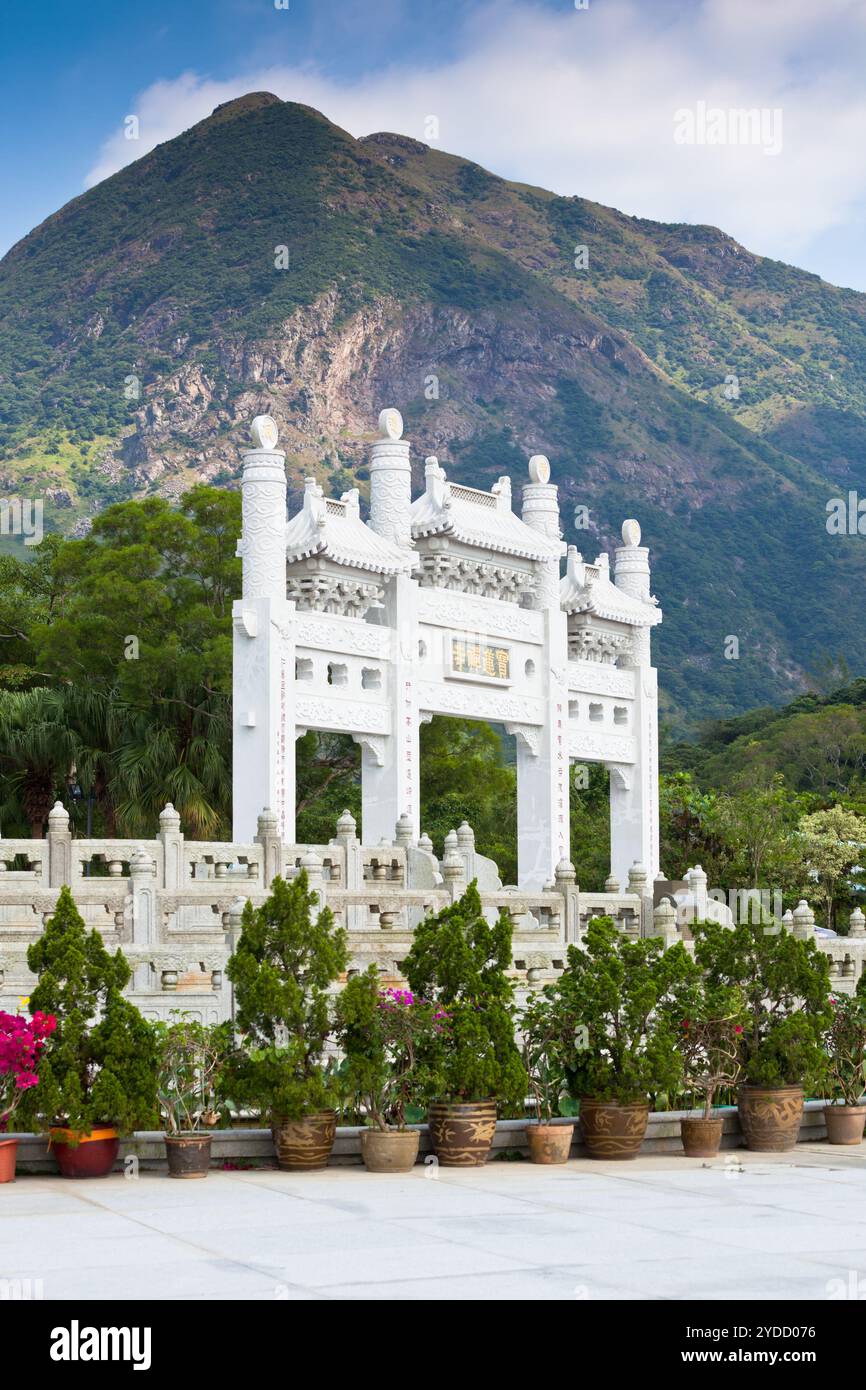 Das Big Buddha Po Lin Kloster in Hongkong Stockfoto