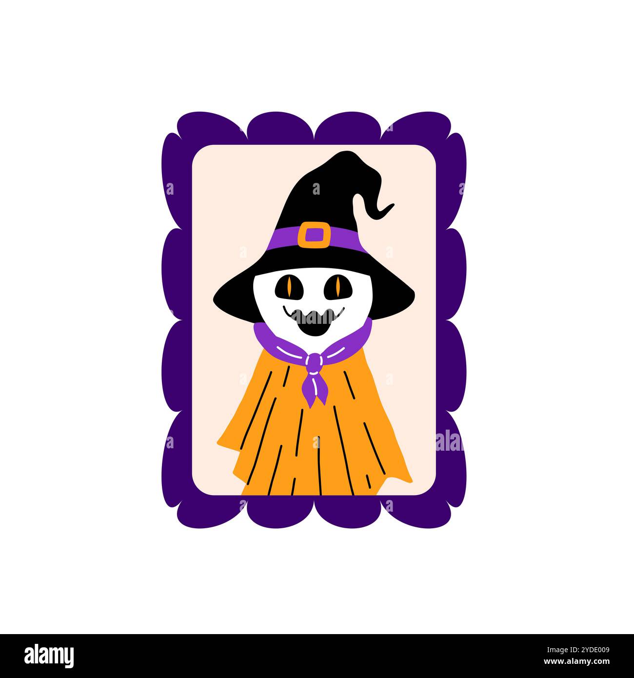 Porträt der glücklichen Vogelscheuche Stock Vektor