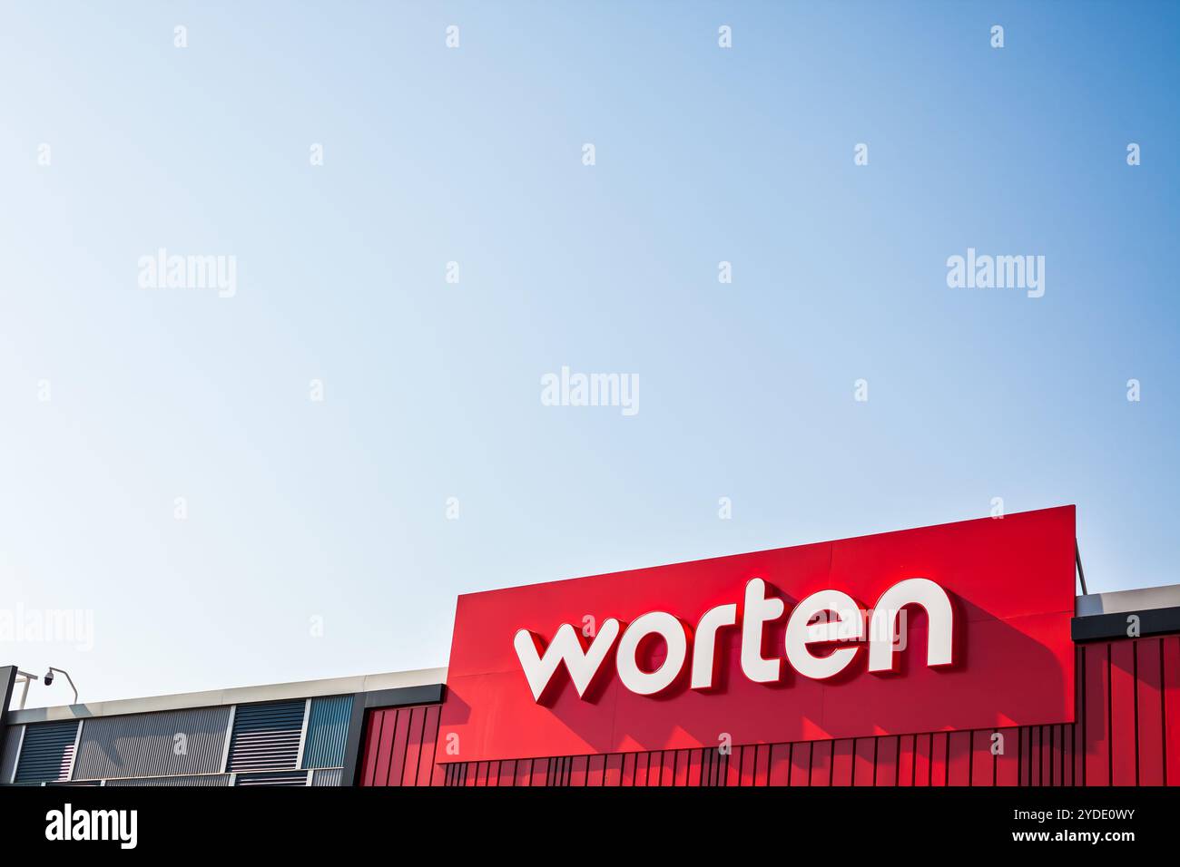 Das Logo der Einzelhandelskette von Worten Store Electronics Stockfoto