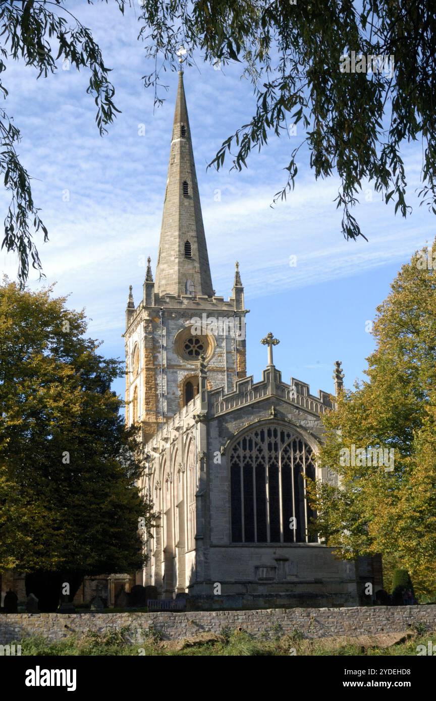Holy Trinity Church Stratford upon Avon Warwickshire, wo William Shakespeare begraben ist Stockfoto